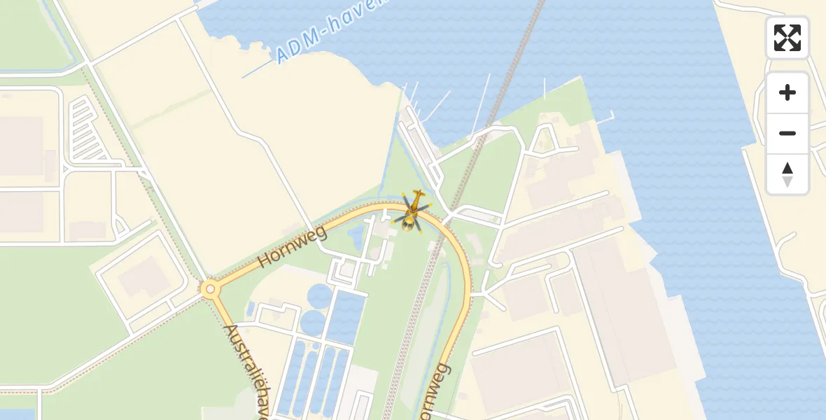 Vluchtroute Traumahelikopter Amsterdam Heliport - Amsterdam Heliport, 02 december 2023, 09:58