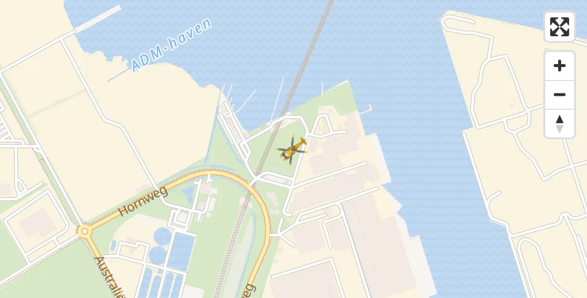 Vluchtroute Traumahelikopter Amsterdam Heliport - Amsterdam Heliport, 02 december 2023, 13:20