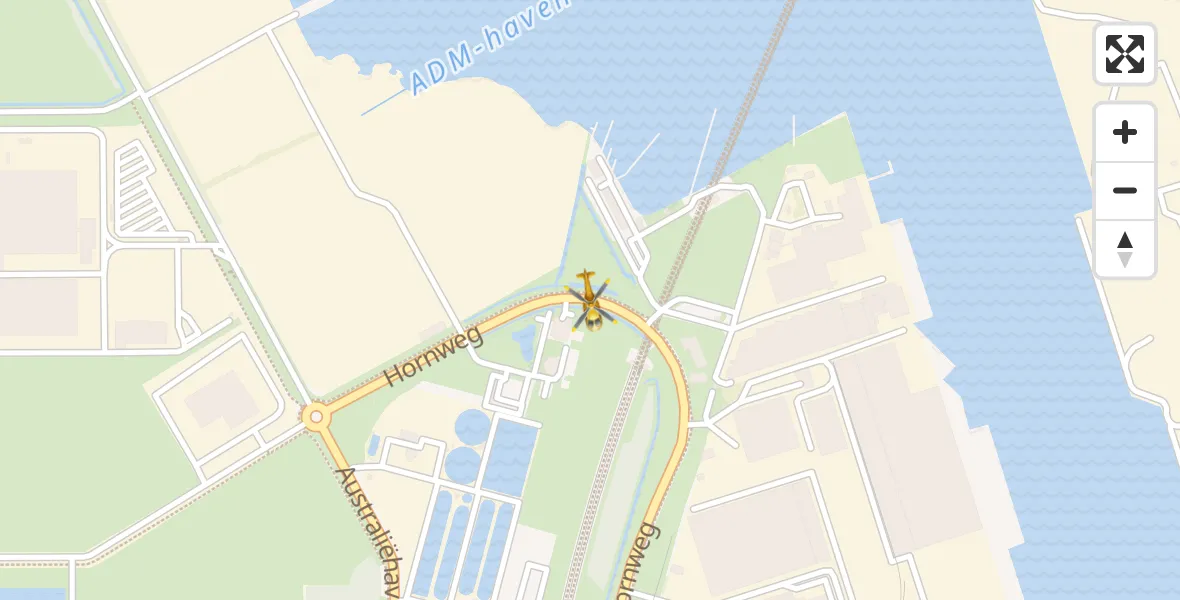 Vluchtroute Traumahelikopter Amsterdam Heliport - Amsterdam Heliport, 04 december 2023, 08:23