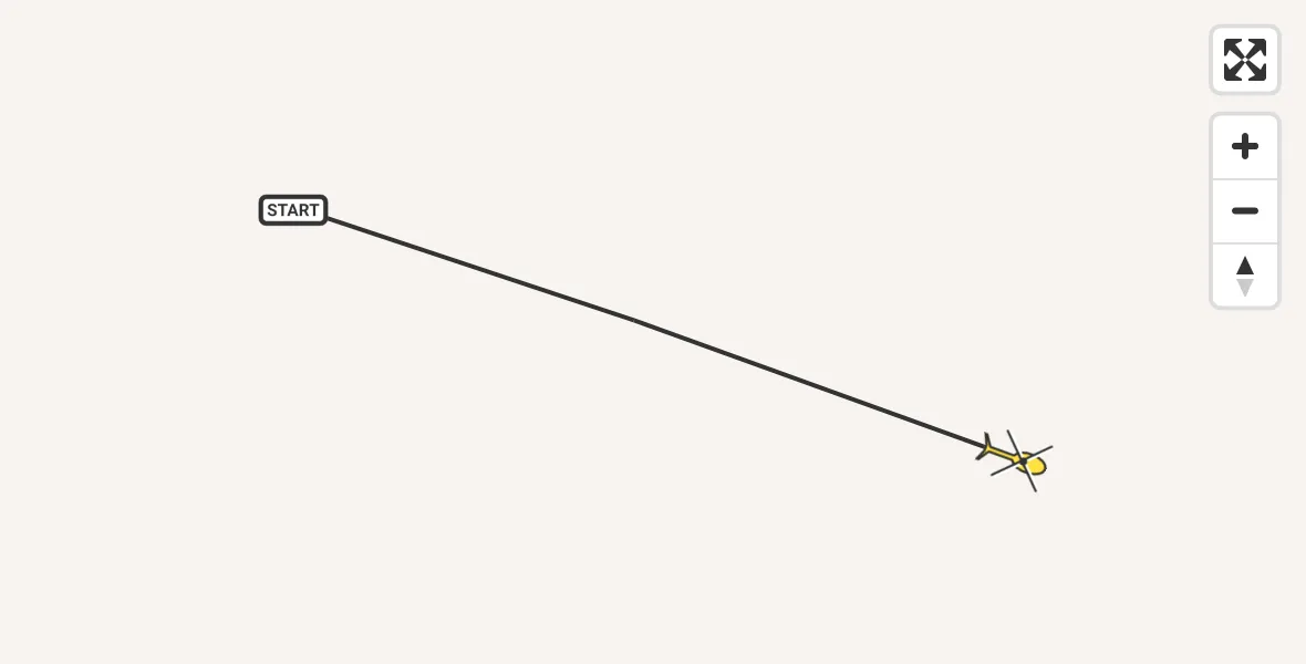 Routekaart van de vlucht: Traumahelikopter naar Sankt Augustin