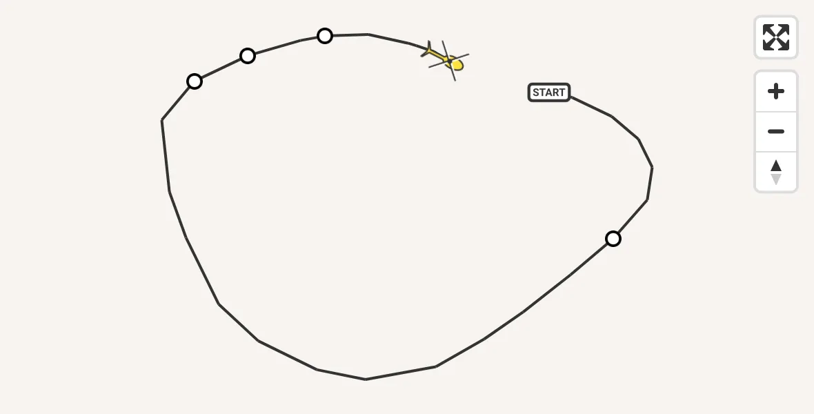 Routekaart van de vlucht: Traumahelikopter naar Sankt Augustin