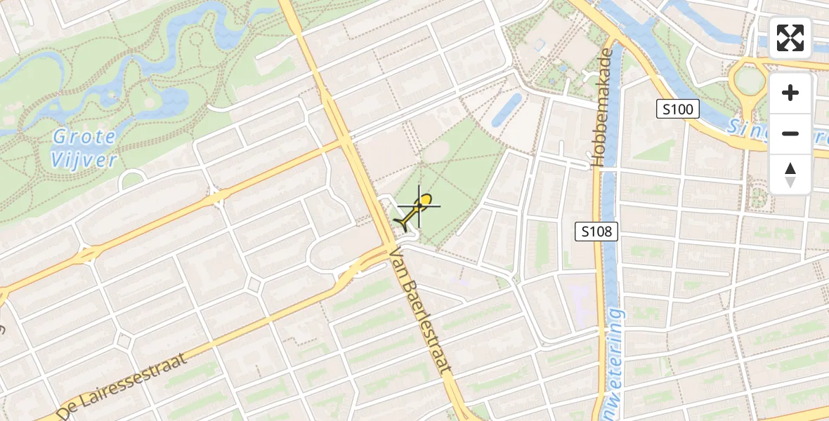 Vluchtroute Traumahelikopter van Amsterdam naar Amsterdam