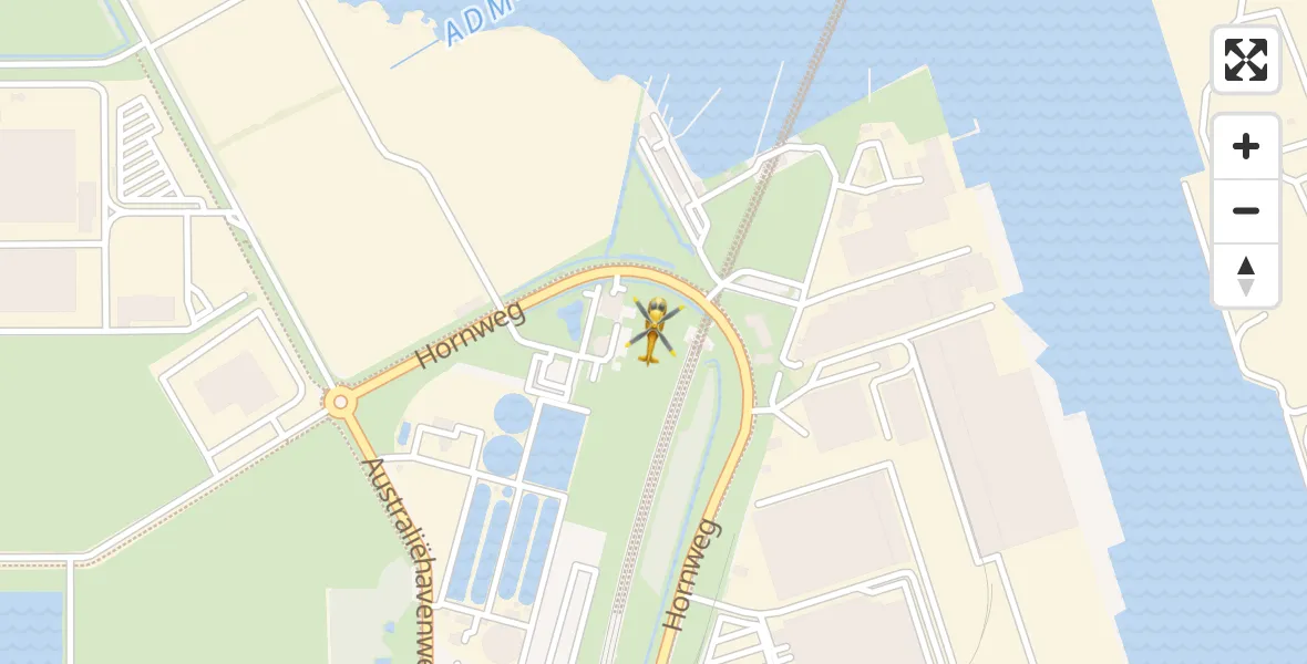 Vluchtroute Traumahelikopter Amsterdam Heliport - Amsterdam Heliport, 06 december 2023, 11:22