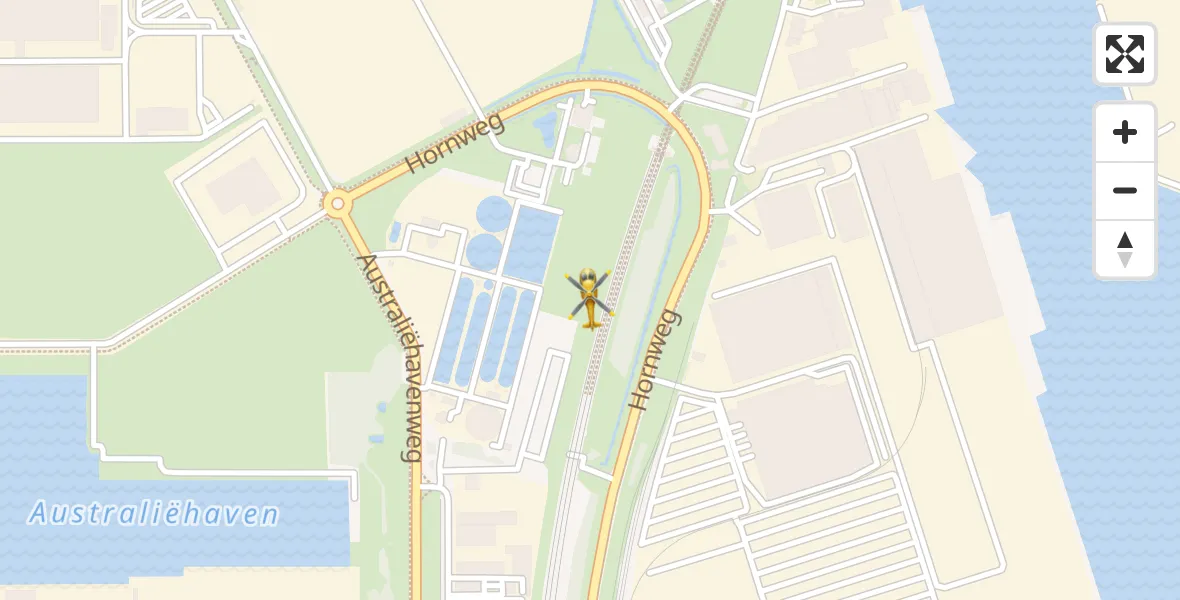 Vluchtroute Traumahelikopter Amsterdam Heliport - Amsterdam Heliport, 06 december 2023, 15:04