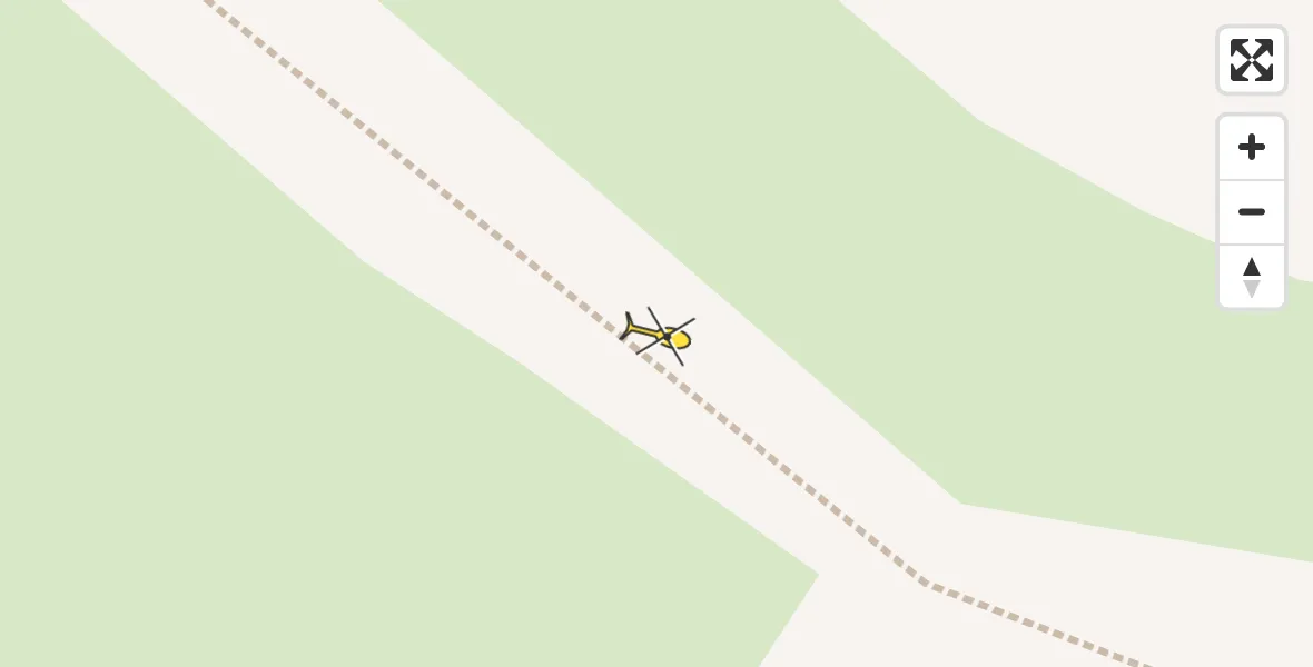 Routekaart van de vlucht: Traumahelikopter naar Dodewaard