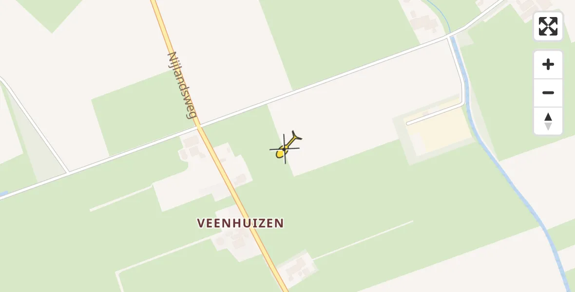 Routekaart van de vlucht: Traumahelikopter naar Dalen