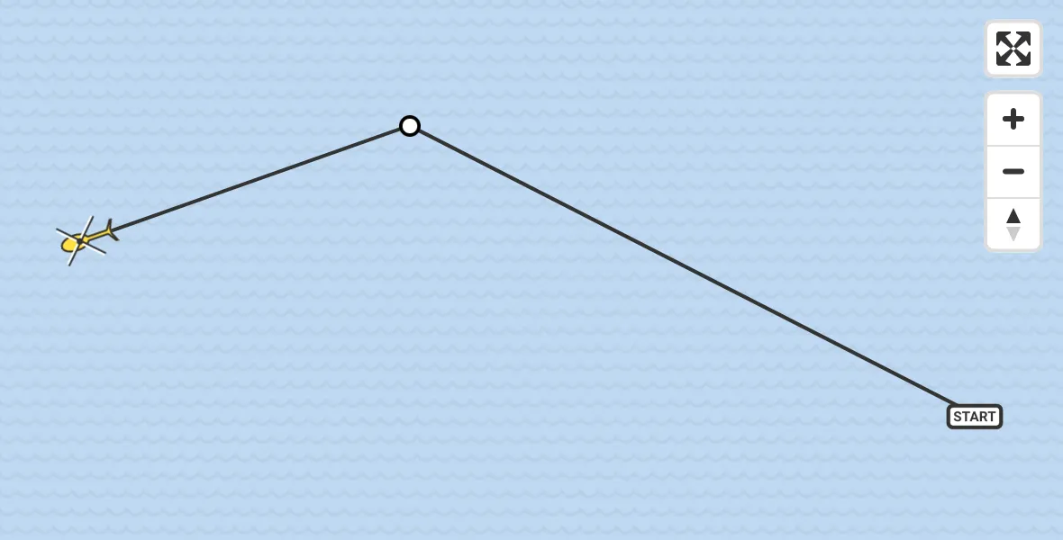 Routekaart van de vlucht: Ambulancehelikopter naar Formerum