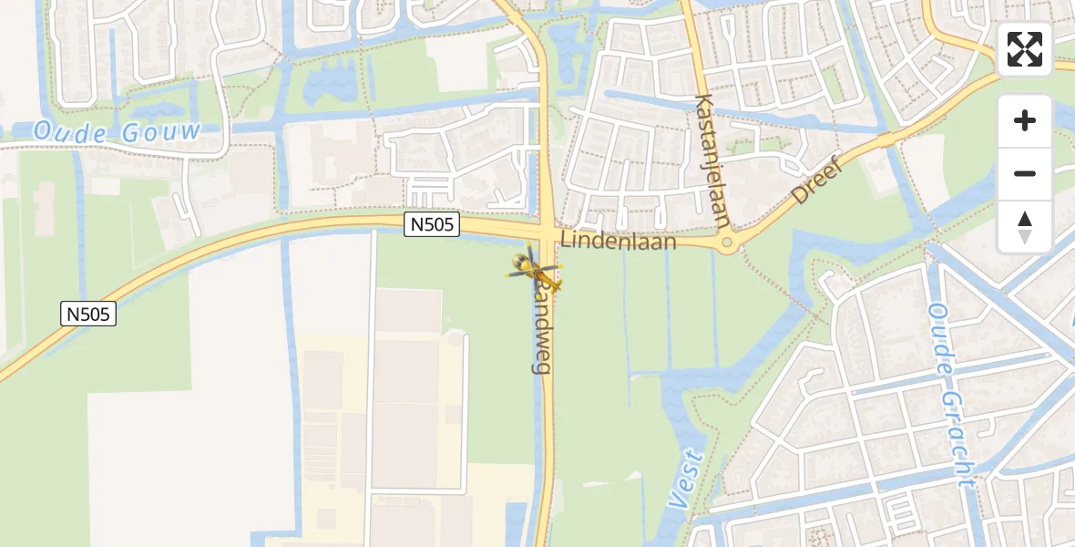 Vluchtroute Traumahelikopter Enkhuizen - Enkhuizen, 12 december 2023, 01:31