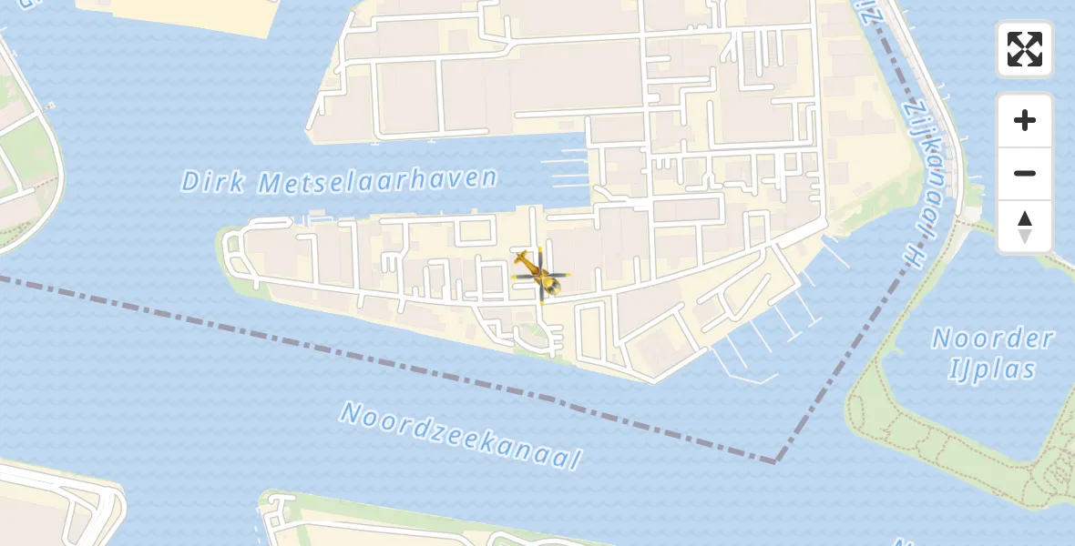 Vluchtroute Traumahelikopter Zaandam - Zaandam, 12 december 2023, 13:49