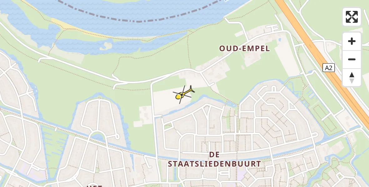 Routekaart van de vlucht: Lifeliner 3 naar 's-Hertogenbosch