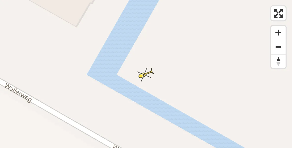 Routekaart van de vlucht: Traumahelikopter naar Breezand