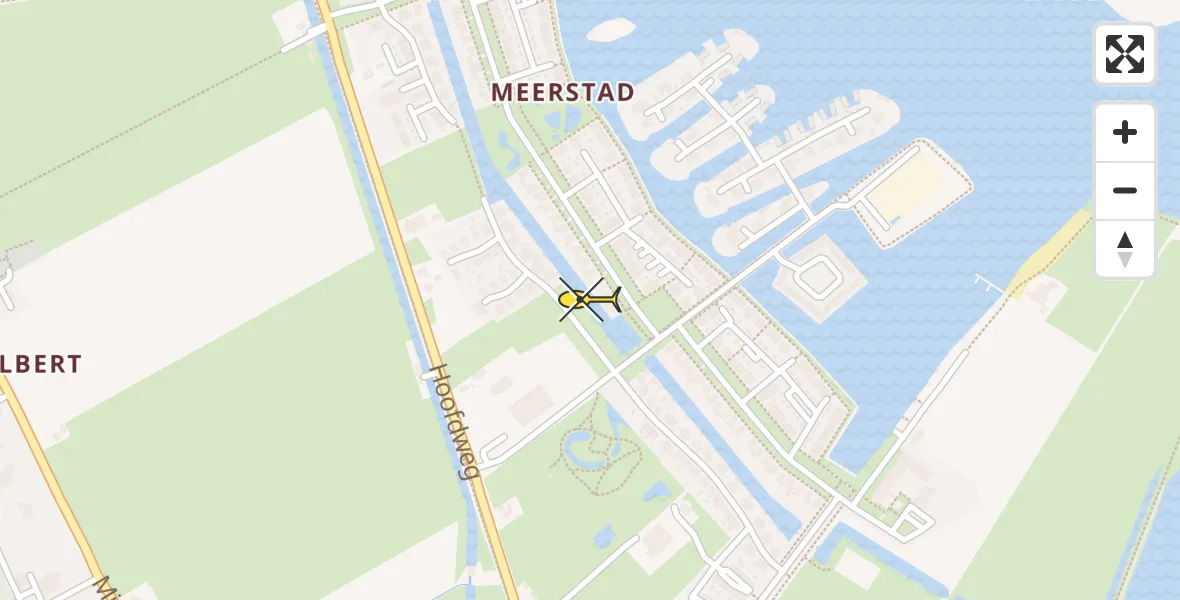 Routekaart van de vlucht: Lifeliner 4 naar Meerstad