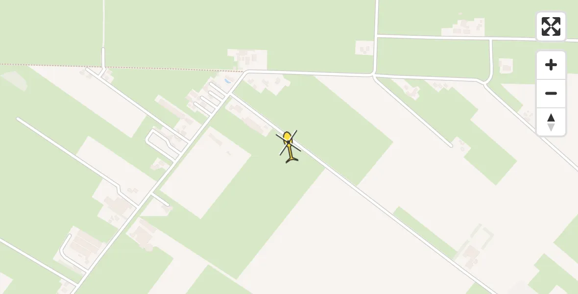 Routekaart van de vlucht: Traumahelikopter naar Coevorden