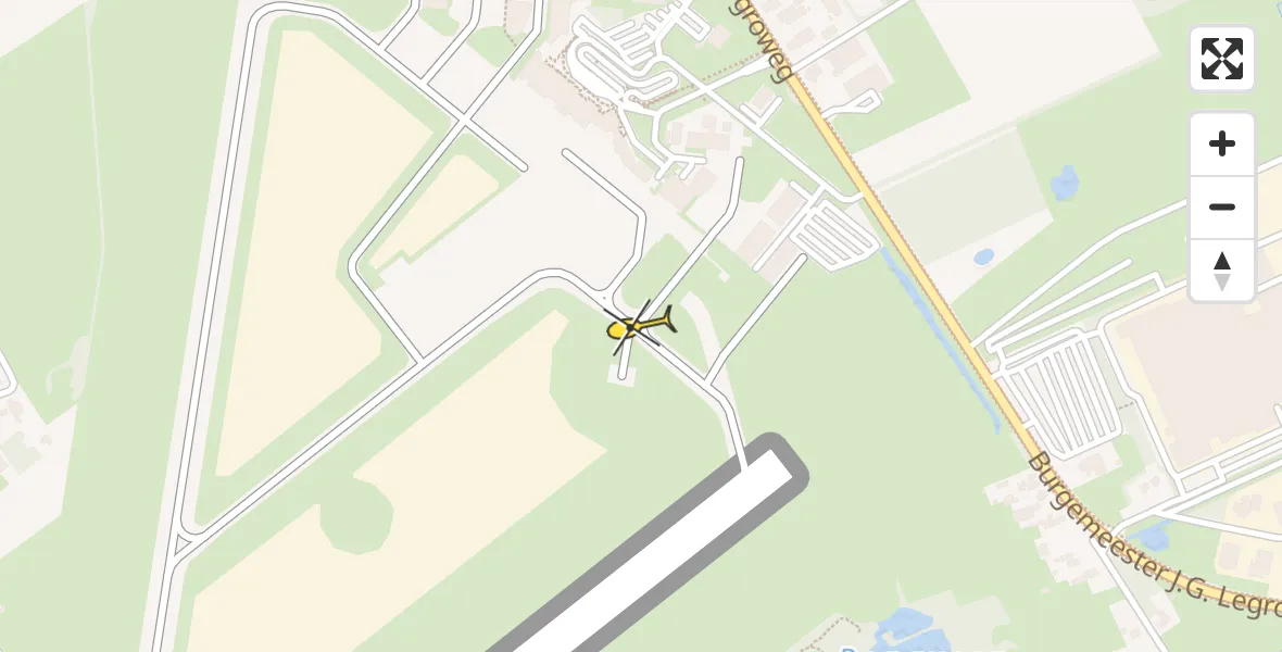 Routekaart van de vlucht: Lifeliner 4 naar Groningen Airport Eelde