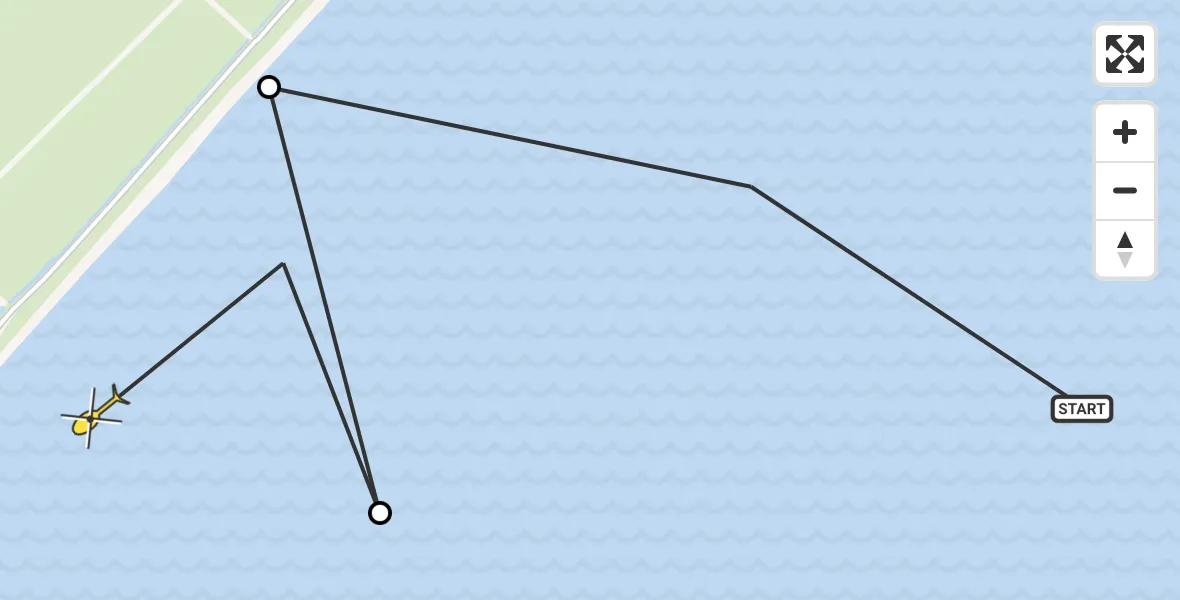 Routekaart van de vlucht: Ambulancehelikopter naar Formerum