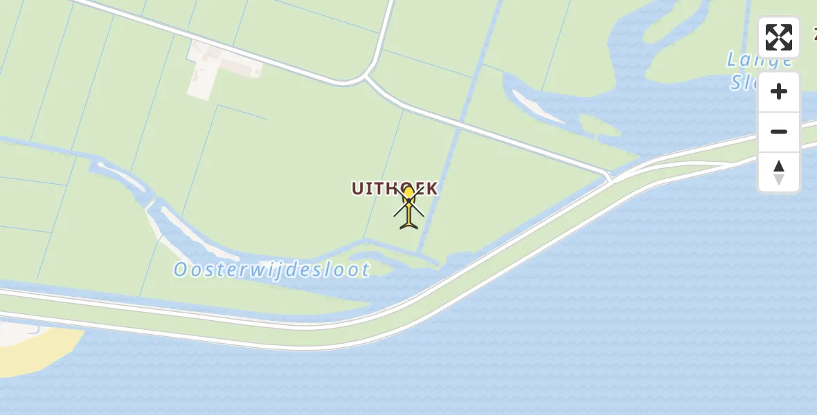 Routekaart van de vlucht: Ambulancehelikopter naar Ballum