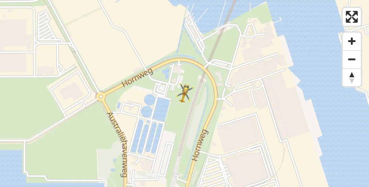 Vluchtroute Traumahelikopter Amsterdam Heliport - Amsterdam Heliport, 19 december 2023, 13:45