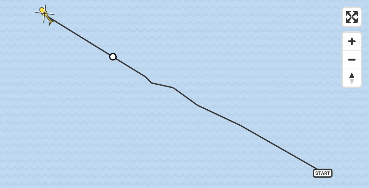 Routekaart van de vlucht: Ambulancehelikopter naar Formerum