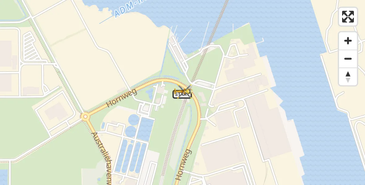 Vluchtroute Traumahelikopter Amsterdam Heliport - Amsterdam Heliport, 22 december 2023, 12:29