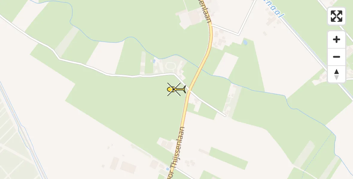 Routekaart van de vlucht: Traumahelikopter naar Sterksel