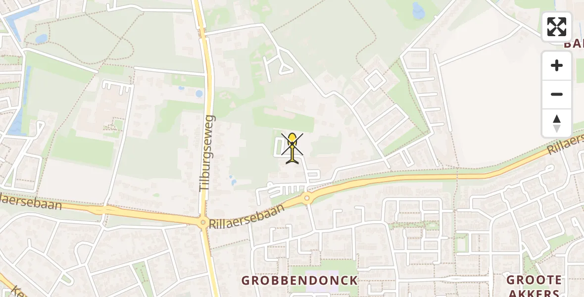 Routekaart van de vlucht: Traumahelikopter naar Goirle