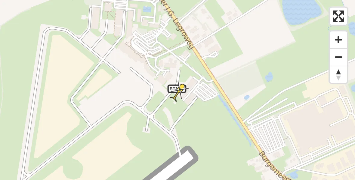 Routekaart van de vlucht: Lifeliner 4 naar Groningen Airport Eelde