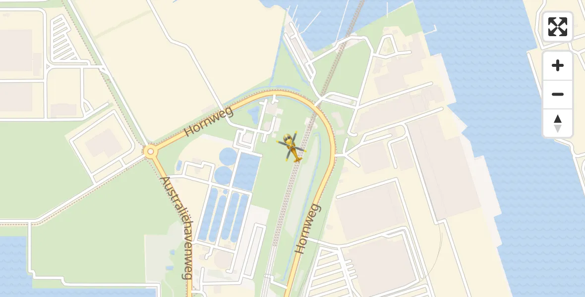 Vluchtroute Traumahelikopter Amsterdam Heliport - Amsterdam Heliport, 26 december 2023, 18:53
