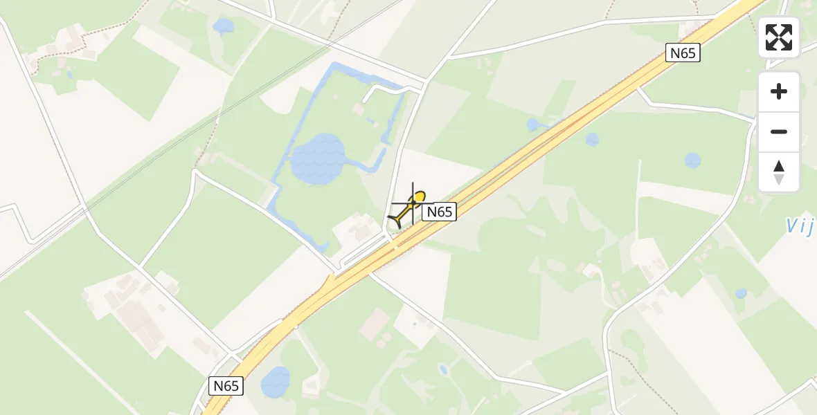 Routekaart van de vlucht: Traumahelikopter naar Vught