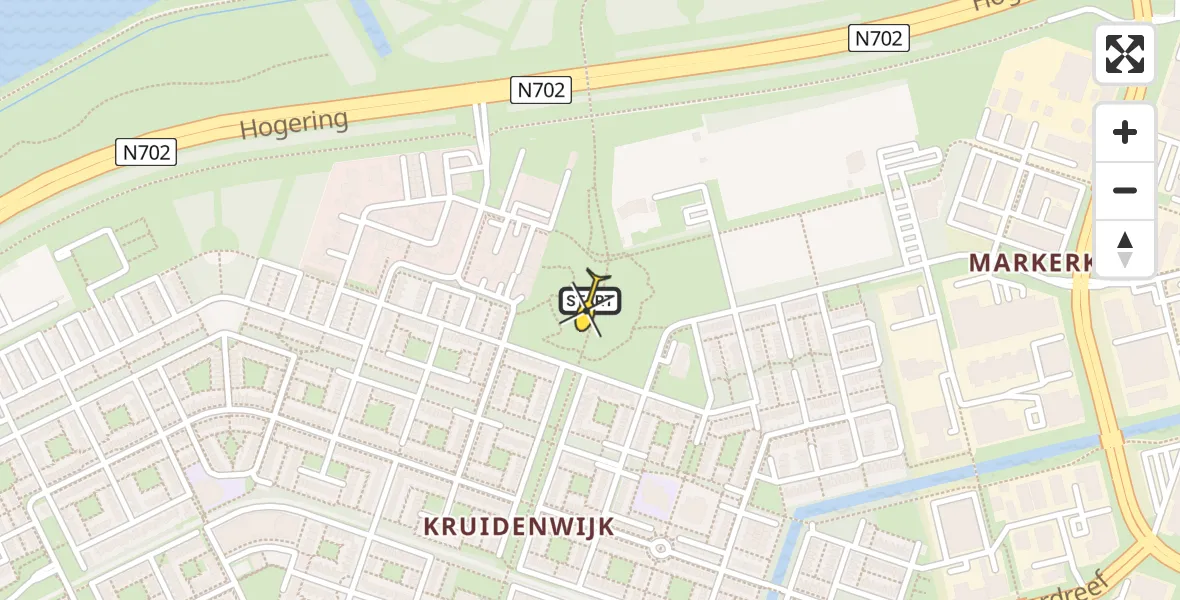 Routekaart van de vlucht: Traumahelikopter naar Almere