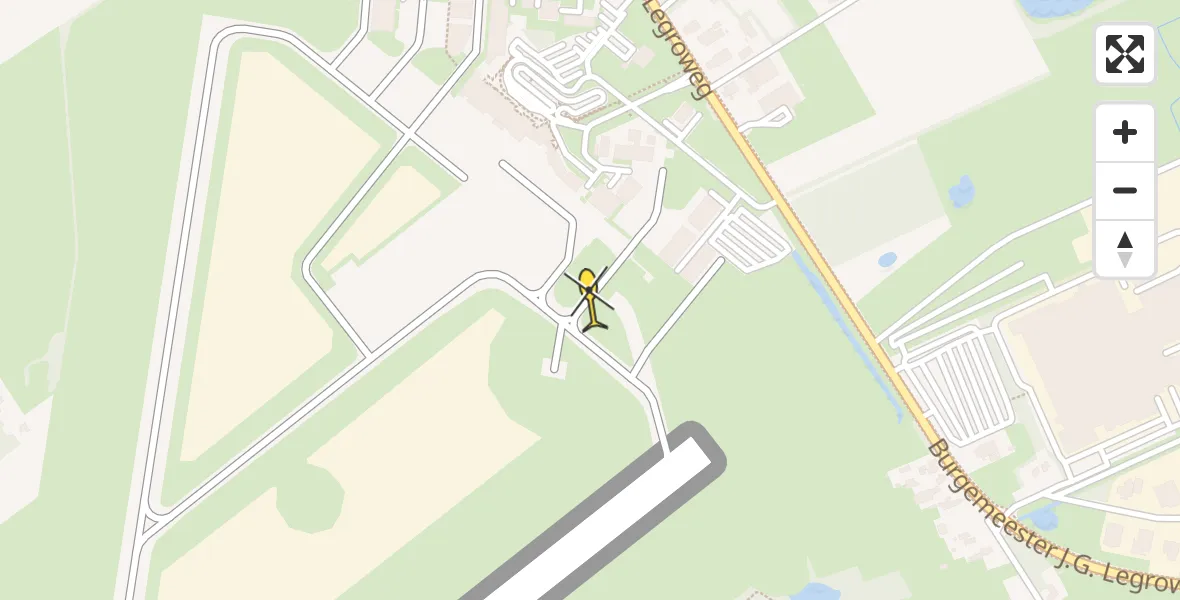 Routekaart van de vlucht: Lifeliner 4 naar Groningen Airport Eelde