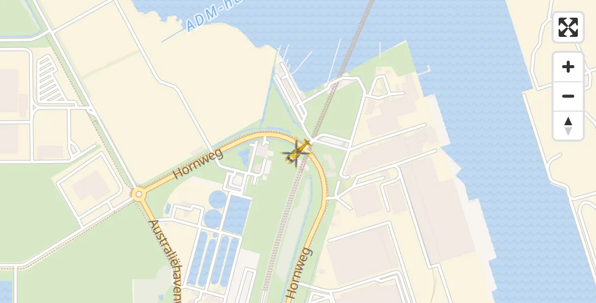 Vluchtroute Traumahelikopter Amsterdam Heliport - Amsterdam Heliport, 29 december 2023, 07:45