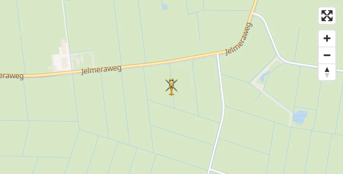 Vluchtroute Ambulancehelikopter Ballum - Ballum, 01 januari 2024, 10:16