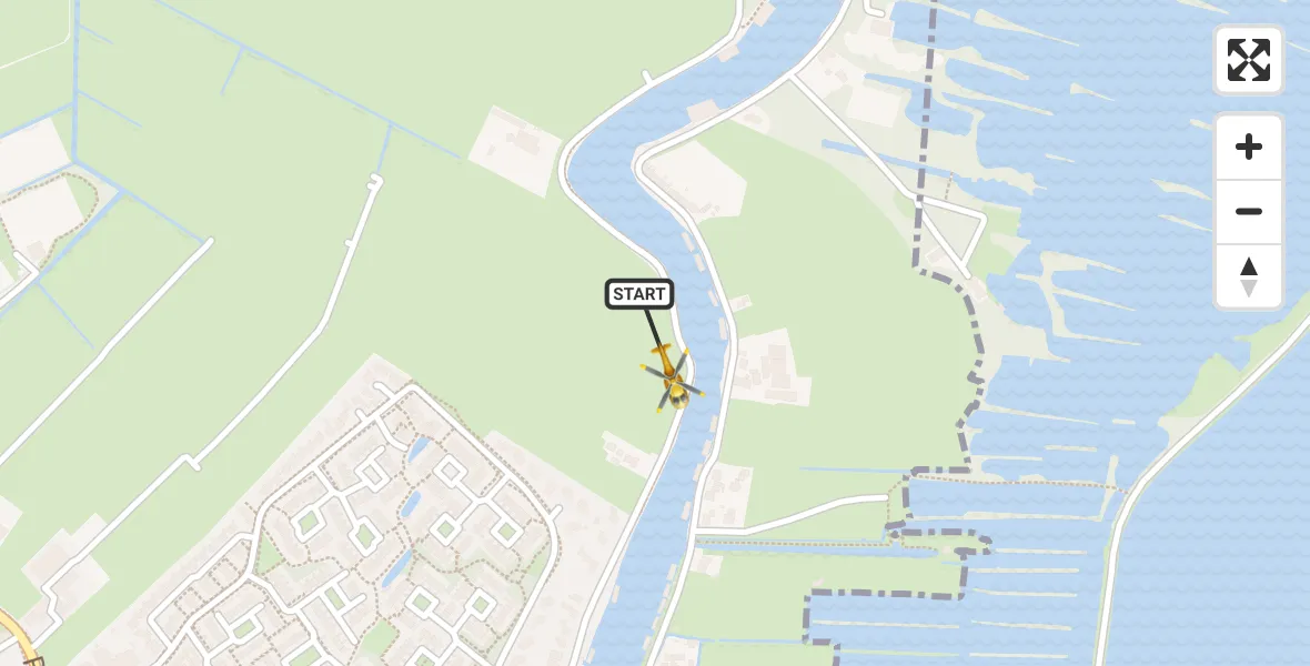 Vluchtroute Traumahelikopter Loenen aan de Vecht - Loenen aan de Vecht, 01 januari 2024, 11:20