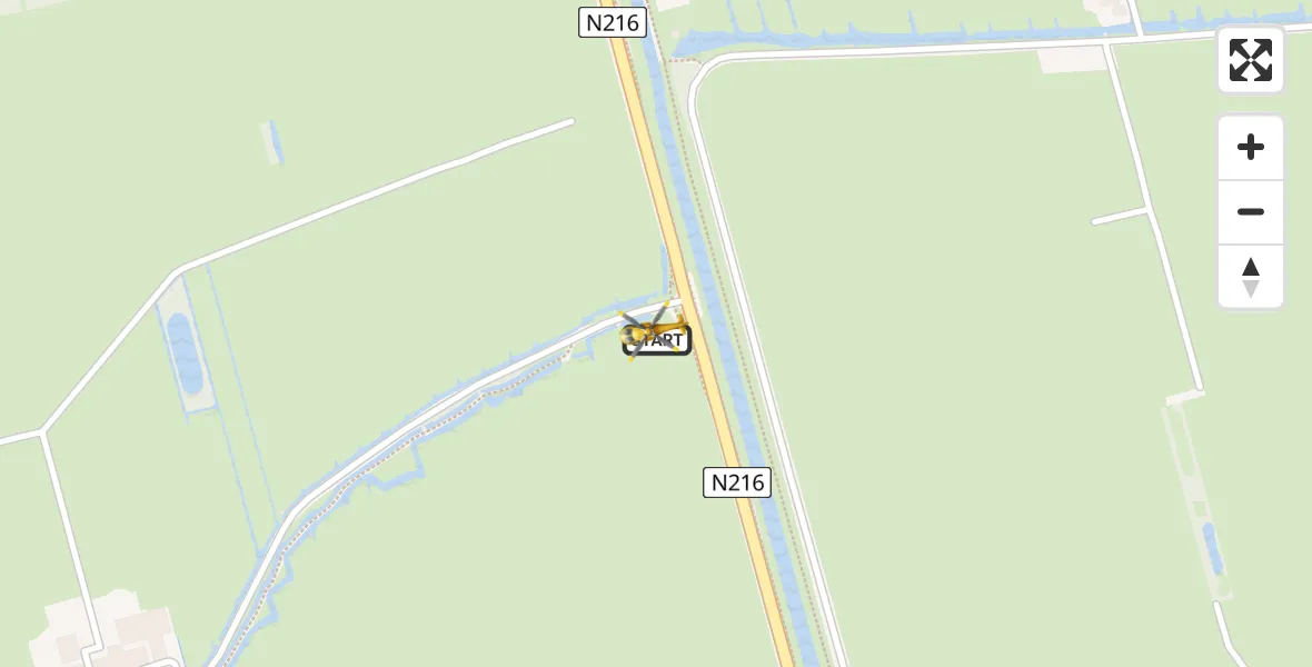 Vluchtroute Traumahelikopter Giessenburg - Giessenburg, 01 januari 2024, 13:06