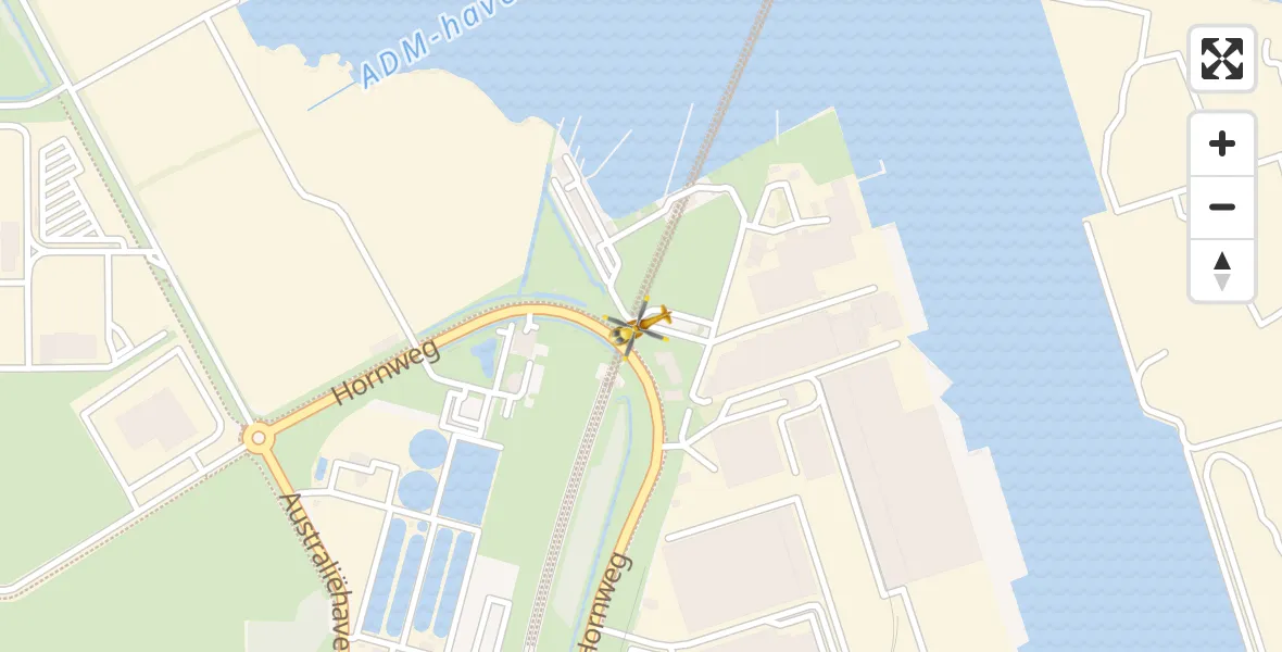 Vluchtroute Traumahelikopter Amsterdam Heliport - Amsterdam Heliport, 01 januari 2024, 14:20