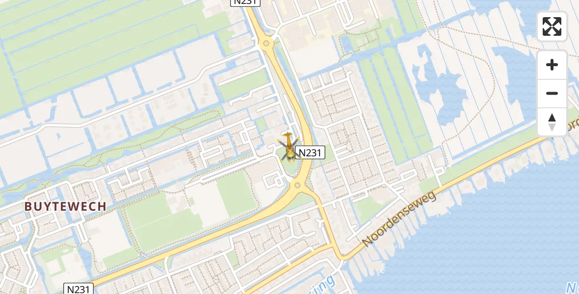 Vluchtroute Traumahelikopter Nieuwkoop - Nieuwkoop, 01 januari 2024, 15:21