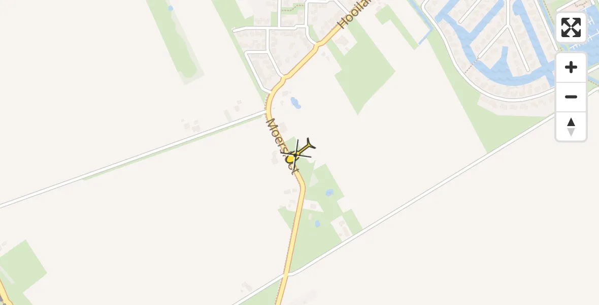 Routekaart van de vlucht: Lifeliner 4 naar Ter Apel