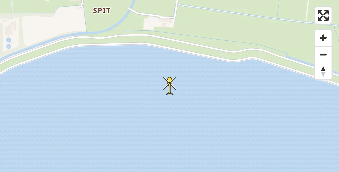 Routekaart van de vlucht: Ambulancehelikopter naar Nes