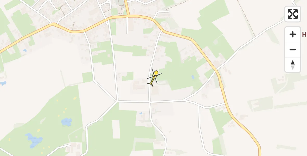 Routekaart van de vlucht: Traumahelikopter naar Wintelre