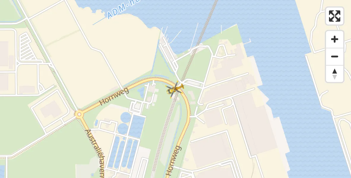Vluchtroute Traumahelikopter Amsterdam Heliport - Amsterdam Heliport, 03 januari 2024, 15:06