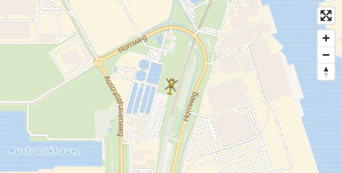 Vluchtroute Traumahelikopter Amsterdam Heliport - Amsterdam Heliport, 04 januari 2024, 10:58