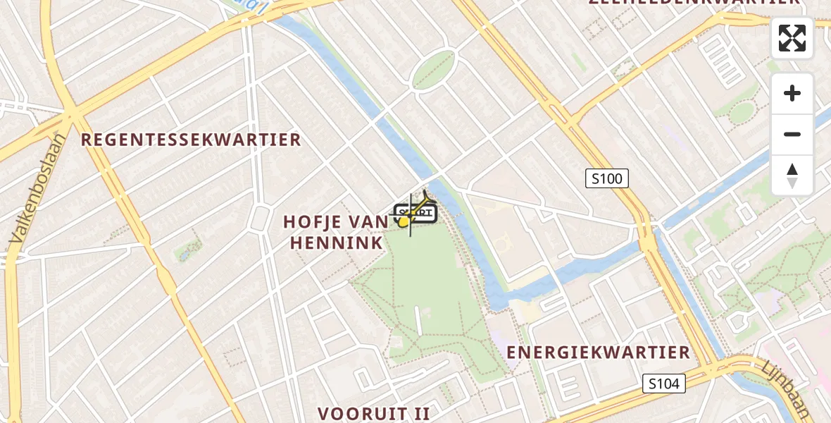 Routekaart van de vlucht: Lifeliner 2 naar Den Haag