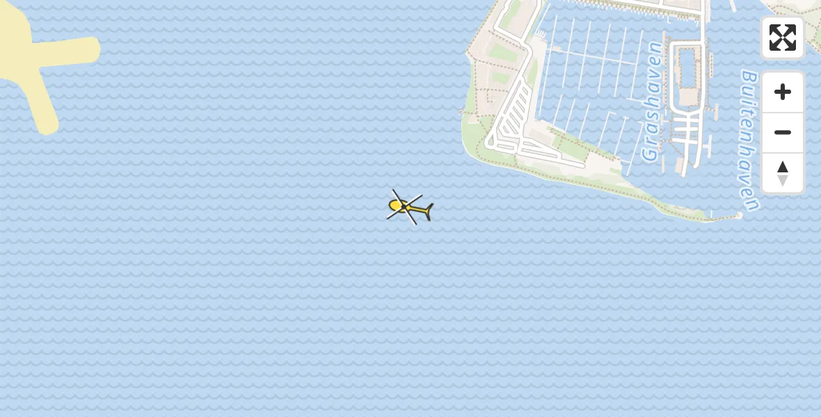 Vluchtroute Politiehelikopter van Hoorn naar Hoorn