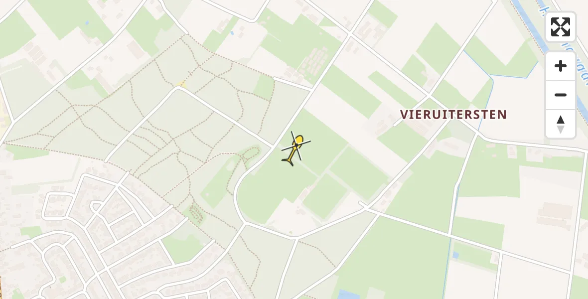 Routekaart van de vlucht: Lifeliner 3 naar Meijel