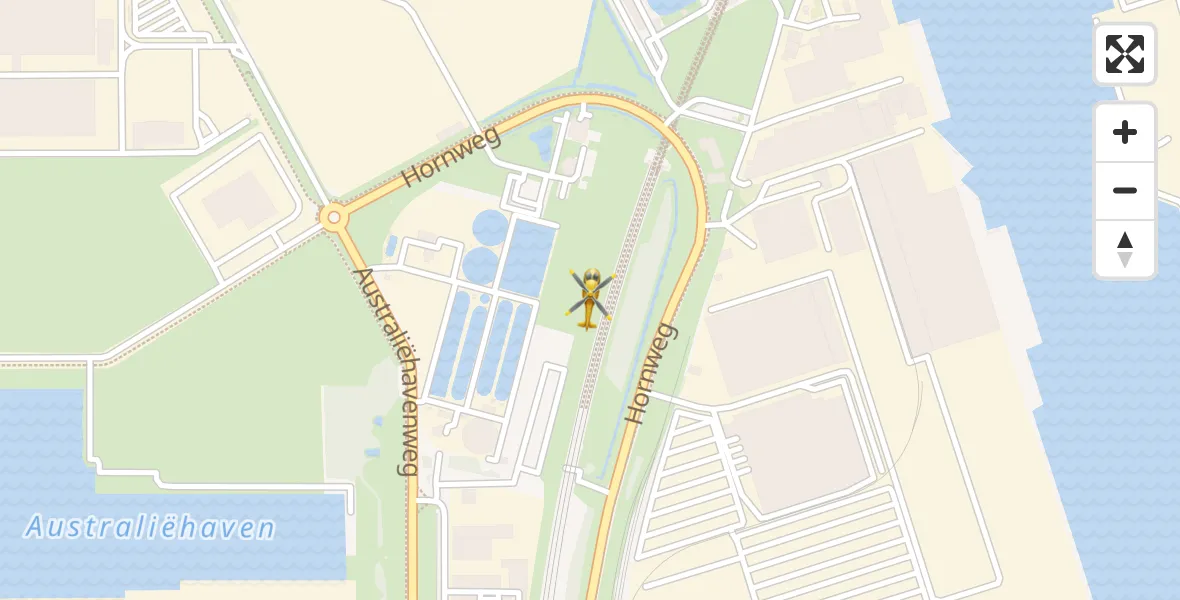 Vluchtroute Traumahelikopter Amsterdam Heliport - Amsterdam Heliport, 07 januari 2024, 14:32