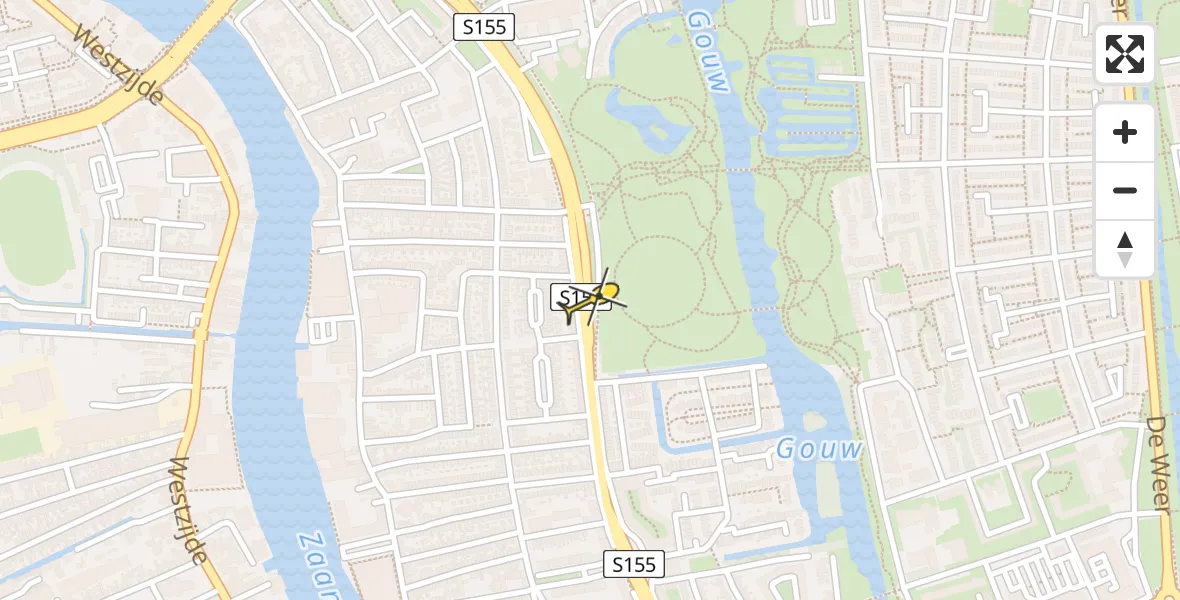 Routekaart van de vlucht: Lifeliner 2 naar Zaandam