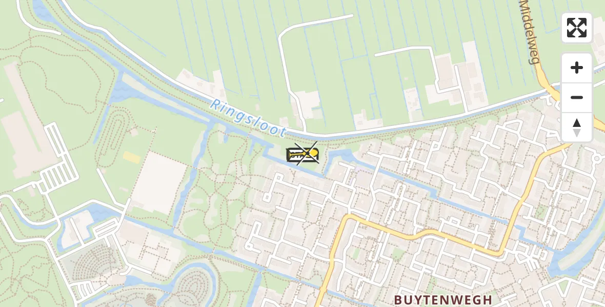 Routekaart van de vlucht: Lifeliner 2 naar Zoetermeer