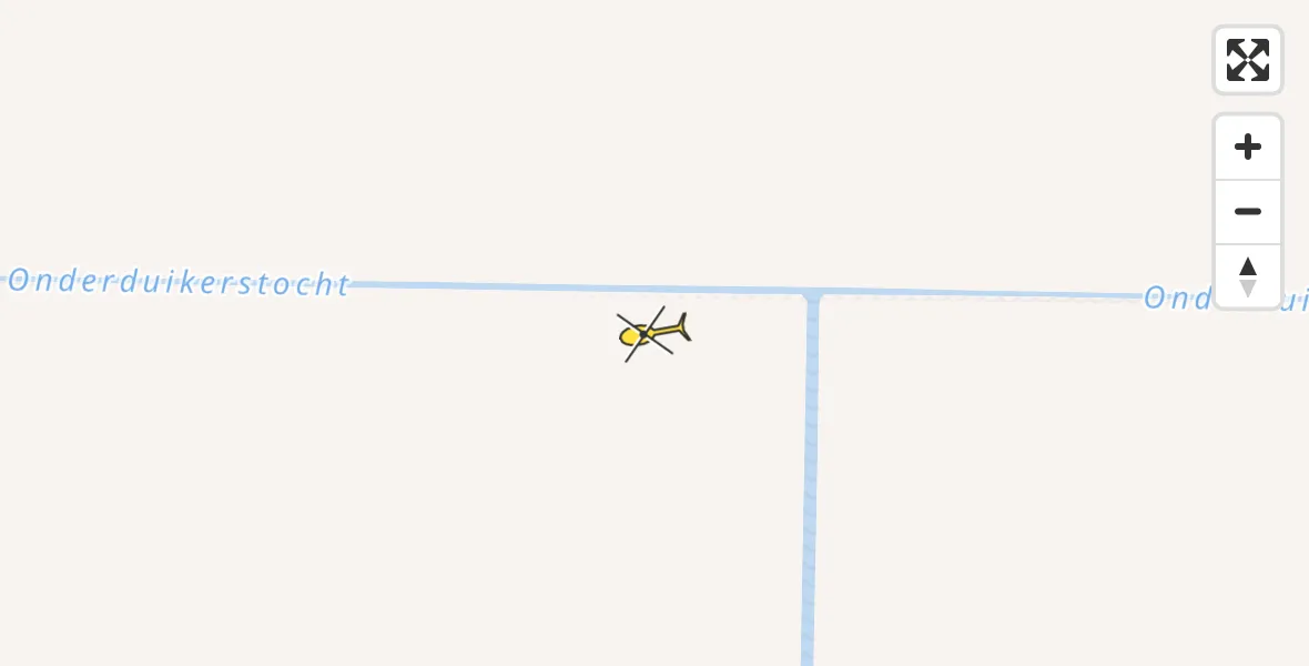 Routekaart van de vlucht: Ambulancehelikopter naar Emmeloord