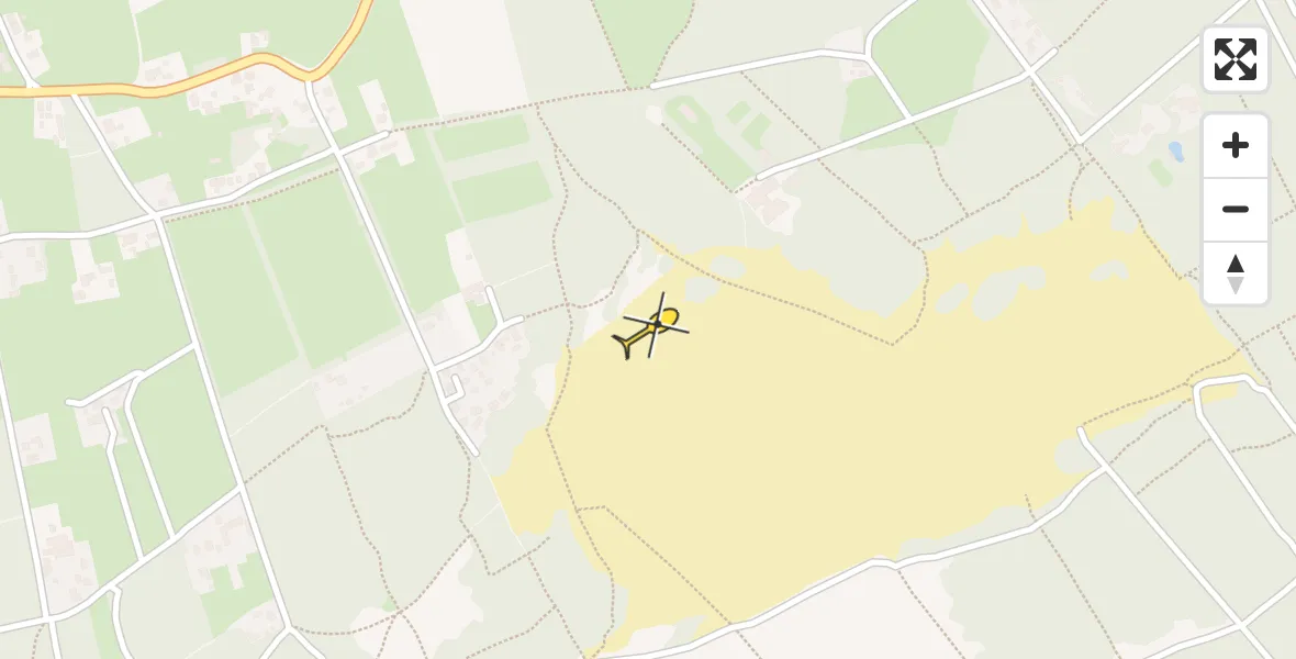 Routekaart van de vlucht: Ambulancehelikopter naar Doornspijk