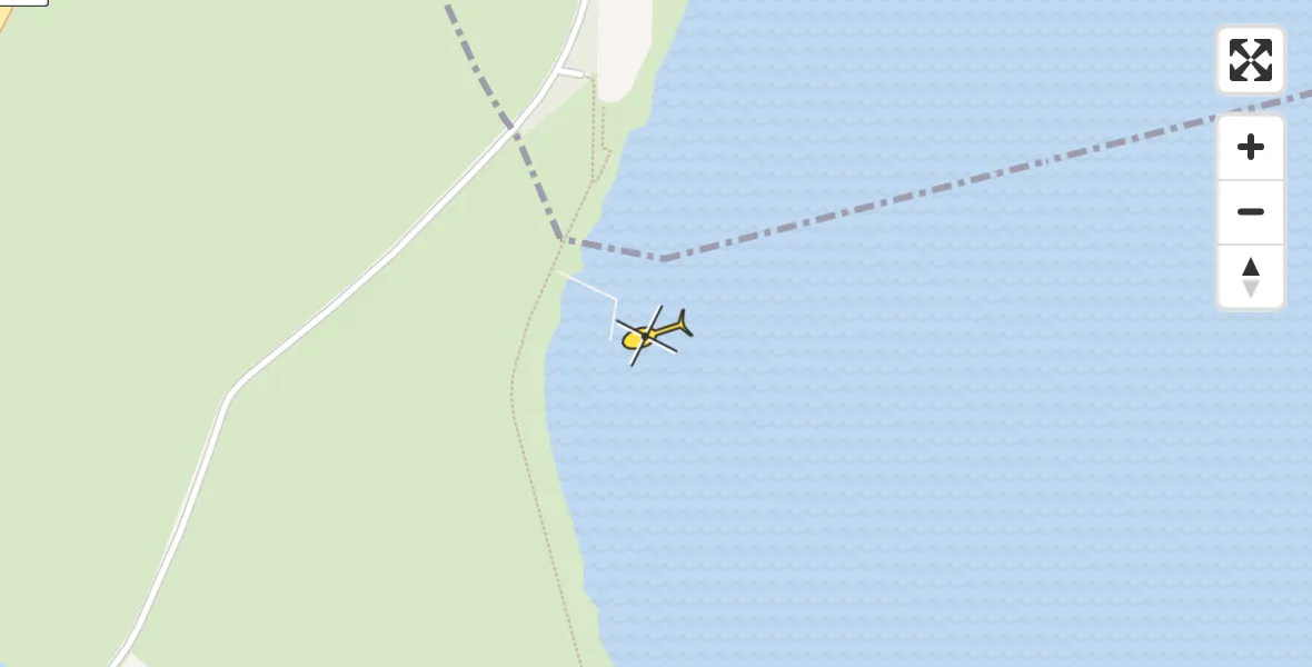 Routekaart van de vlucht: Ambulancehelikopter naar Balk